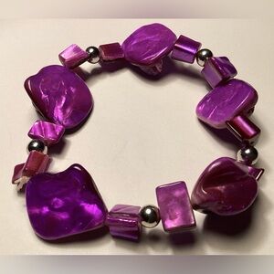 bracelet purple bead